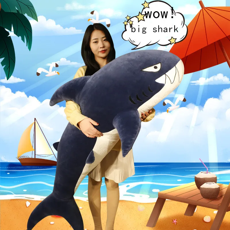 120cm New Style Blue Shark Plush Toys Big Sea Fish doll Whale stuffed plush animals doll Children Birthday Gift
120cm New Style Blue Shark Plush Toys Big Sea Fish doll Whale stuffed plush animals doll Children Birthday Gift