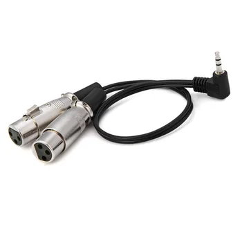 Jimier CY 20CM Microphone Dual XLR 3pin Female to Right Angled 90 Degree 3.5 mm TRS Splitter Cable
Jimier CY 20CM Microphone Dual XLR 3pin Female to Right Angled 90 Degree 3.5 mm TRS Splitter Cable