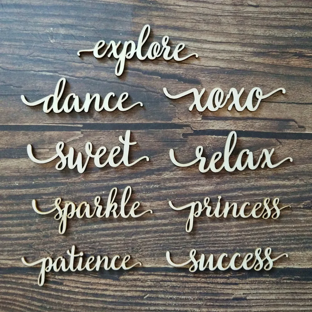 10pcs Sparkle Explore Dance Xoxo Sweet Relax Princess Patience Success Words Script Wood Sign Art Home Decor Wooden Signs
10pcs Sparkle Explore Dance Xoxo Sweet Relax Princess Patience Success Words Script Wood Sign Art Home Decor Wooden Signs