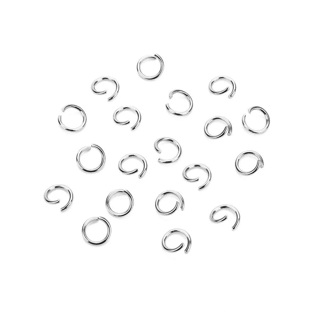 100pcs/lot 316L Stainless Steel Open Jump Rings 4 5 6 7 8 9 10MM Single Split Ring Connectors for DIY Necklace Jewelry Supplier
100pcs/lot 316L Stainless Steel Open Jump Rings 4 5 6 7 8 9 10MM Single Split Ring Connectors for DIY Necklace Jewelry Supplier