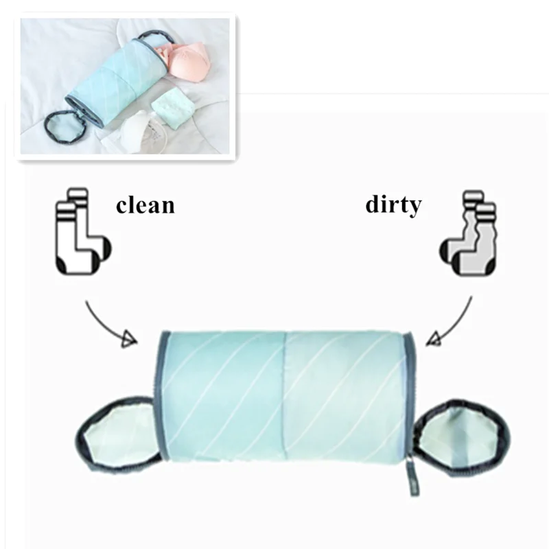Creative Travel Bag 2 Use Travel Organizer for Underwear Socks Waterproof Beach Bag Travel Accessories Travel Set Hot Sale
Creative Travel Bag 2 Use Travel Organizer for Underwear Socks Waterproof Beach Bag Travel Accessories Travel Set Hot Sale