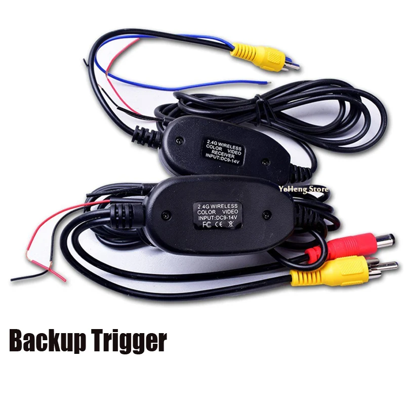 Wireless Video Cable w/ Backup Trigger Wire Tx & Rx for RCA Rear View Camera Kit 
Wireless Video Cable w/ Backup Trigger Wire Tx & Rx for RCA Rear View Camera Kit