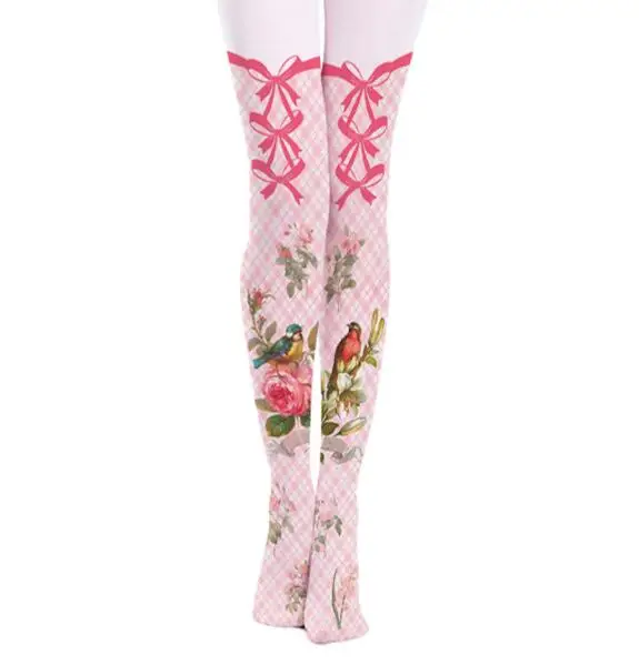 Princess sweet lolita pantyhose Lolita pink plaid flower and bird bow tie pantyhose
Princess sweet lolita pantyhose Lolita pink plaid flower and bird bow tie pantyhose