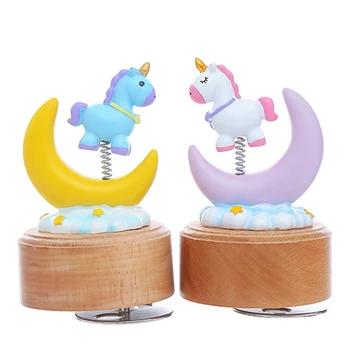 Cartoon Fresh Unicorn Knob Music Box Gifts For The New Year Creative Resin Crafts Kids Birthday Gift Home Decoration Accessories
Cartoon Fresh Unicorn Knob Music Box Gifts For The New Year Creative Resin Crafts Kids Birthday Gift Home Decoration Accessories