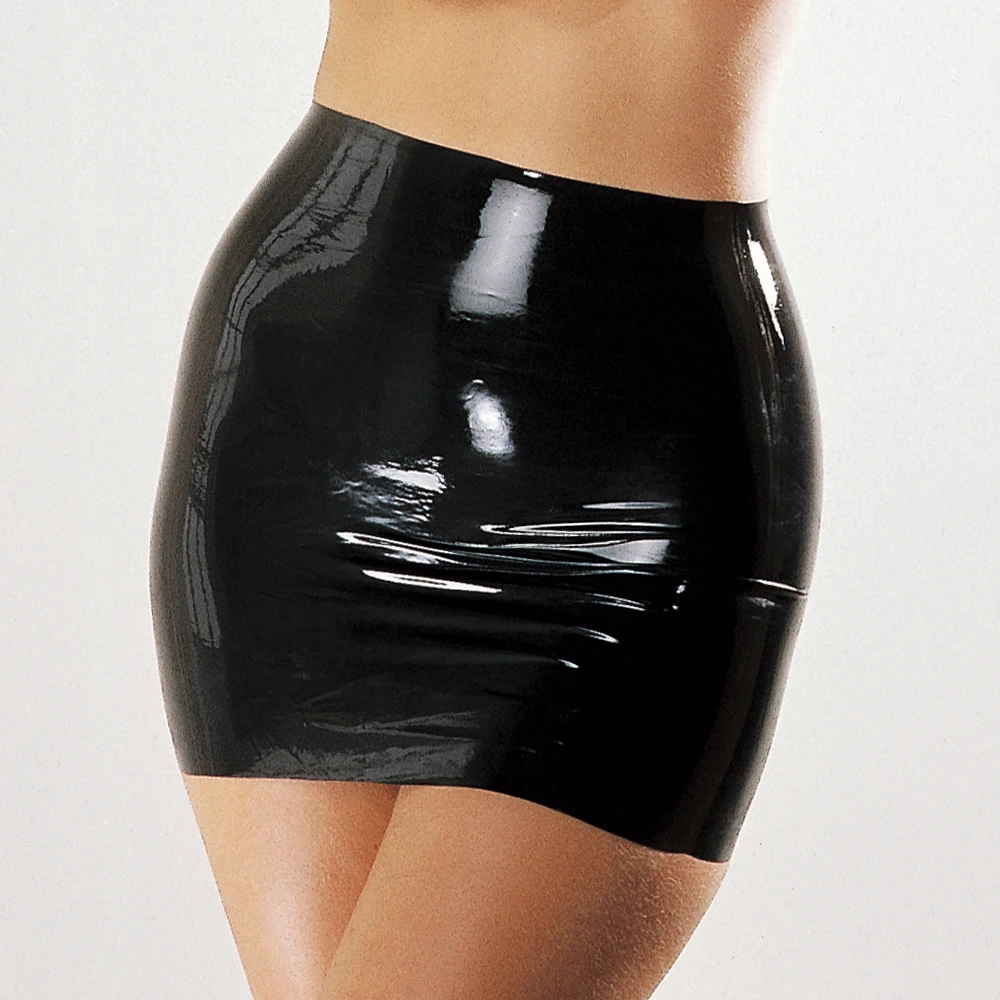 Сексуальная Женская латексная юбка 100% натуральная резина фетиш мини юбки
