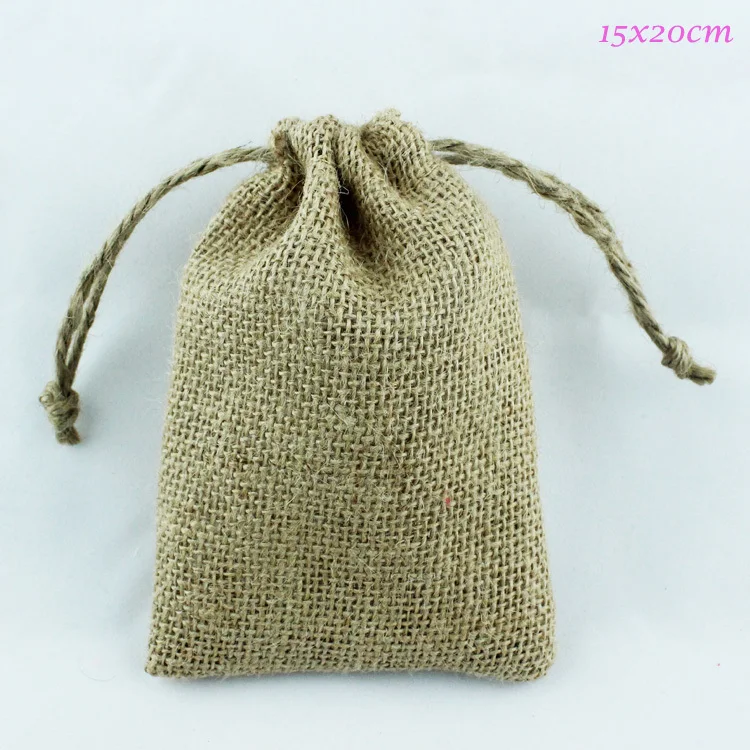 (30pcs/lot) middle 15x20cm/6*8inch 100% natural jute drawstring gift packacging Christmas jute gift bag customize & logo
(30pcs/lot) middle 15x20cm/6*8inch 100% natural jute drawstring gift packacging Christmas jute gift bag customize & logo