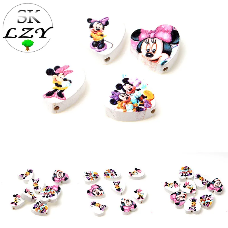30PCS Heart-shaped Cartoon Pattern Wooden Beads DIY Pink Mouse Color Beads Making Bracelet Jewelry Accessories
30PCS Heart-shaped Cartoon Pattern Wooden Beads DIY Pink Mouse Color Beads Making Bracelet Jewelry Accessories