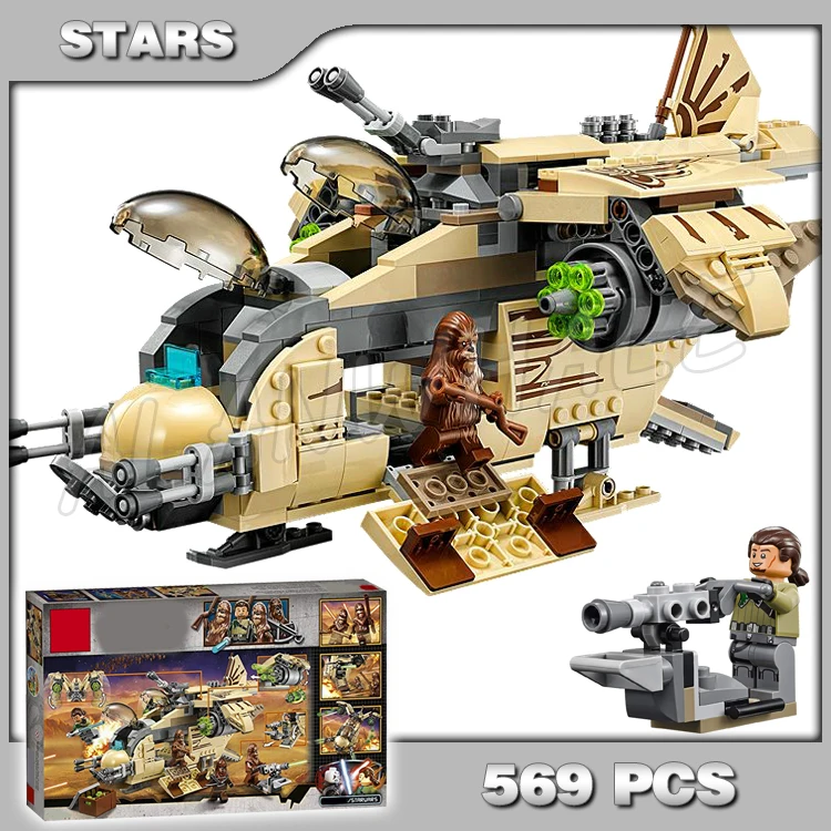 569pcs Space Wars Wookiee Gunship Fighter 10377 Model Building Blocks Sets Wullffwarro Kanan Toys Bricks Compatible With Lego
569pcs Space Wars Wookiee Gunship Fighter 10377 Model Building Blocks Sets Wullffwarro Kanan Toys Bricks Compatible With Lego