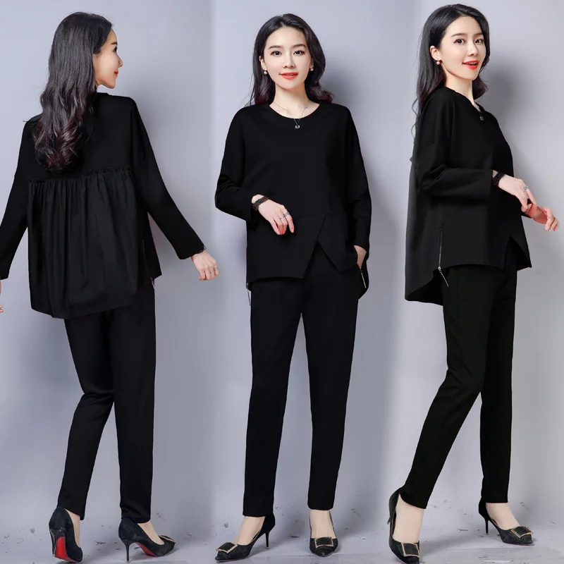 White Red Plus Size Two Piece Sets Women Spring Autumn Casual Office Elegant Women's Sets Long Sleeve Tops And Pants Sets Suits
White Red Plus Size Two Piece Sets Women Spring Autumn Casual Office Elegant Women's Sets Long Sleeve Tops And Pants Sets Suits