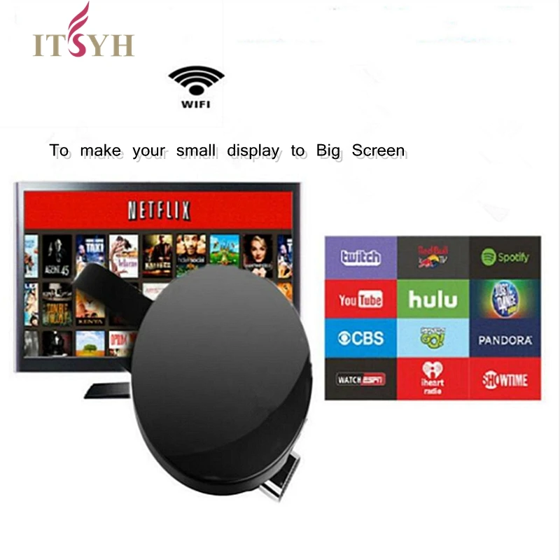 ITSYH TV Stick HDMI TV tuner Wifi Display Receiver Video For Netflix YouTube TV tuner TV Mirroring stick airplay JD-008
ITSYH TV Stick HDMI TV tuner Wifi Display Receiver Video For Netflix YouTube TV tuner TV Mirroring stick airplay JD-008