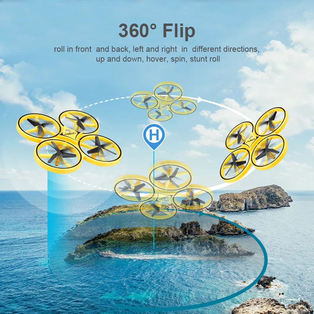 RC Drone Quadcopter Infrared Induction Hand Control 2.4G Gravity Sensor RC Helicopter Drone with Camera HD 1080P WIFI
RC Drone Quadcopter Infrared Induction Hand Control 2.4G Gravity Sensor RC Helicopter Drone with Camera HD 1080P WIFI