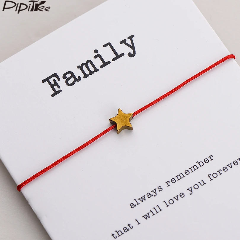 Pipitree Red String Lucky Star Bracelet for Women Men Kids Gold and Black Hematite Beads Family Wish Bracelets Jewelry Gift
Pipitree Red String Lucky Star Bracelet for Women Men Kids Gold and Black Hematite Beads Family Wish Bracelets Jewelry Gift