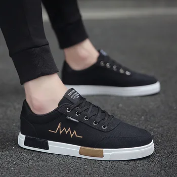 Spring Summer Canvas Shoes Men Sneakers Low Top Black Shoes Men's Casual Shoes Male Brand Fashion Sneakers zapatos de hombre
Spring Summer Canvas Shoes Men Sneakers Low Top Black Shoes Men's Casual Shoes Male Brand Fashion Sneakers zapatos de hombre