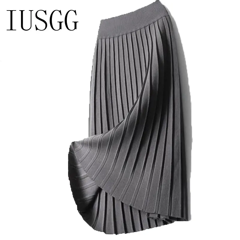 Pleated Midi Skirt Autumn Winter Women Fashion Temperament Elastic Knitted Slim Knee-length Stretch Cotton Wool High Waist Skirt
Pleated Midi Skirt Autumn Winter Women Fashion Temperament Elastic Knitted Slim Knee-length Stretch Cotton Wool High Waist Skirt