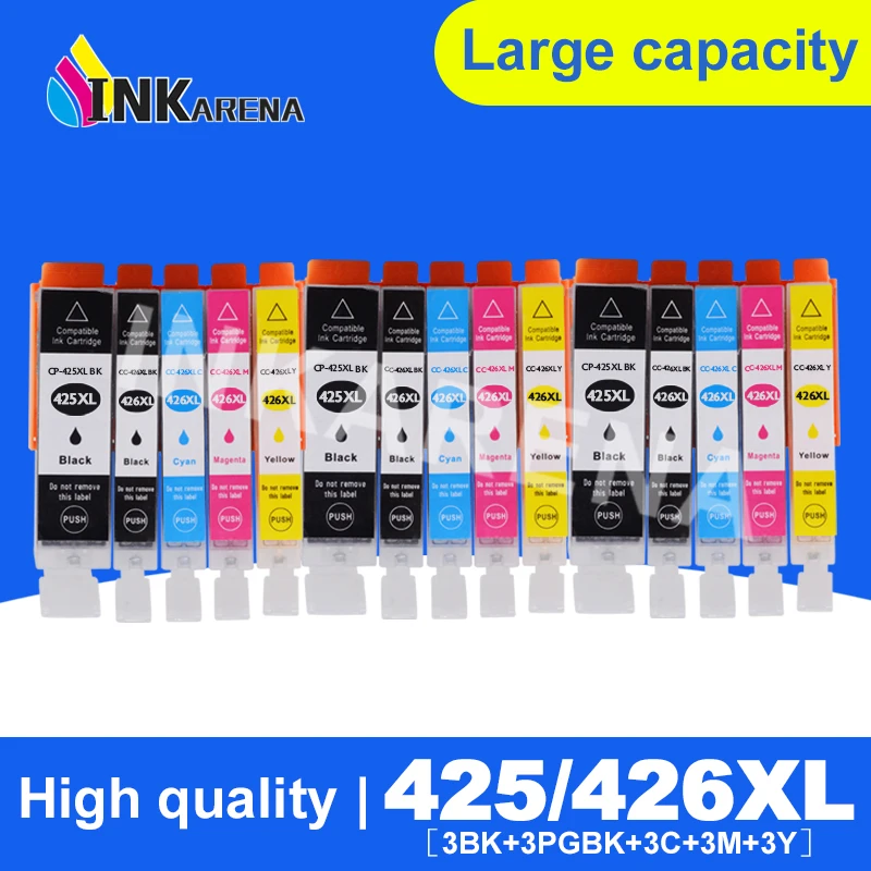 PGI-425 CLI426 Ink Cartridge for Canon PIXMA IP4840 IP4940 IX6540 MG5140 MG5240 MG5340 MX714 MX884 MX894 5 Color Printer ink
PGI-425 CLI426 Ink Cartridge for Canon PIXMA IP4840 IP4940 IX6540 MG5140 MG5240 MG5340 MX714 MX884 MX894 5 Color Printer ink