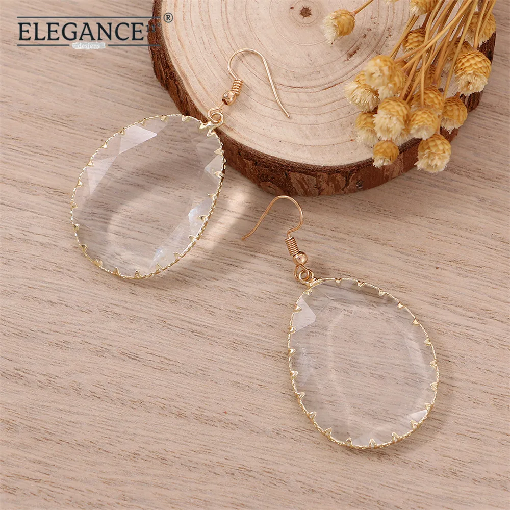 Elegance Big Transparent Crystal Dangle Earring Large Geometric 2018 Korean Fashion Jewelry Gold Hook Drop Earrings Wholesale
Elegance Big Transparent Crystal Dangle Earring Large Geometric 2018 Korean Fashion Jewelry Gold Hook Drop Earrings Wholesale
