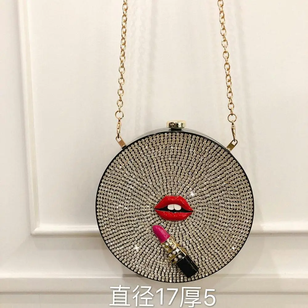 Daiwenjie 2019 spring and summer new Korea Dongdaemun flash drill rhinestone small round bag red lip box bag shoulder Messenger
Daiwenjie 2019 spring and summer new Korea Dongdaemun flash drill rhinestone small round bag red lip box bag shoulder Messenger