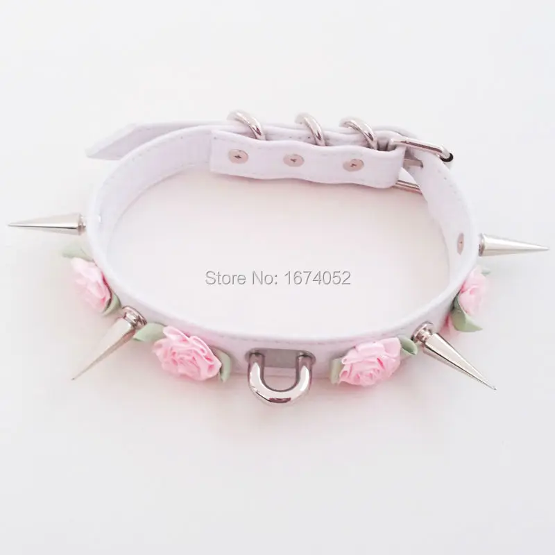 Fashion Harajuku Kawaii Rose Flower 100% Handcrafted Long Spikes Spiked Choker Punk Goth Bondage Collar Necklace
Fashion Harajuku Kawaii Rose Flower 100% Handcrafted Long Spikes Spiked Choker Punk Goth Bondage Collar Necklace