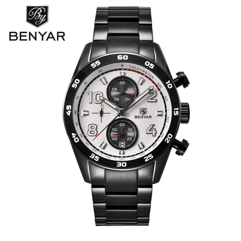 BENYAR Men's Watches Top Luxury Men's Sports / Military / Watch Simple Quartz Watch Waterproof All Steel Clock Relogio Masculino
BENYAR Men's Watches Top Luxury Men's Sports / Military / Watch Simple Quartz Watch Waterproof All Steel Clock Relogio Masculino