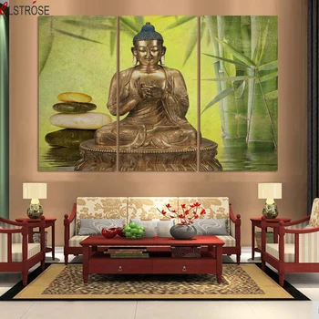 CLSTROSE Luxry 3 Panel Abstract Printed Gold Buddha Bamboo Painting Canvas Wall Art Home Decor Picture For Living Room Unframed
CLSTROSE Luxry 3 Panel Abstract Printed Gold Buddha Bamboo Painting Canvas Wall Art Home Decor Picture For Living Room Unframed