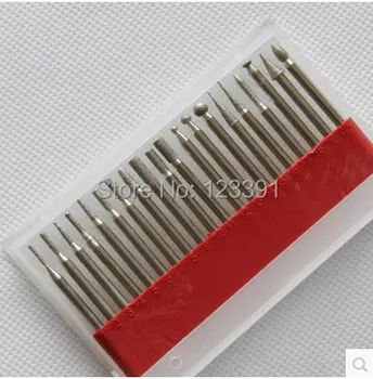 Free shipping of high quality pure diamond grinding shank diameter 3mm 30PCS set for jade agate grinding with 120# grain
Free shipping of high quality pure diamond grinding shank diameter 3mm 30PCS set for jade agate grinding with 120# grain