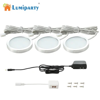 LumiParty 3 Packed LED Under Cabinet Light Kit Round Lightweight Puck Light with 750lm Brightness 3000K Warm White Color
LumiParty 3 Packed LED Under Cabinet Light Kit Round Lightweight Puck Light with 750lm Brightness 3000K Warm White Color