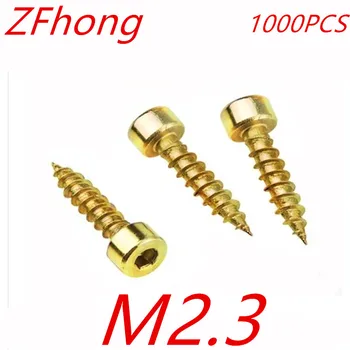 1000pcs Grade 8.8 steel with colour zinc M2.3 2.3mm hex socket cap head self tapping screw
1000pcs Grade 8.8 steel with colour zinc M2.3 2.3mm hex socket cap head self tapping screw