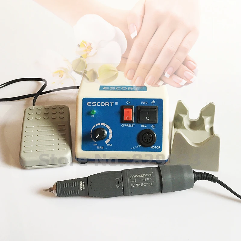 Высокое качество Saeyang ESCORT III + H37L1 35K RPM микромотор Marathon наконечники Dremel для