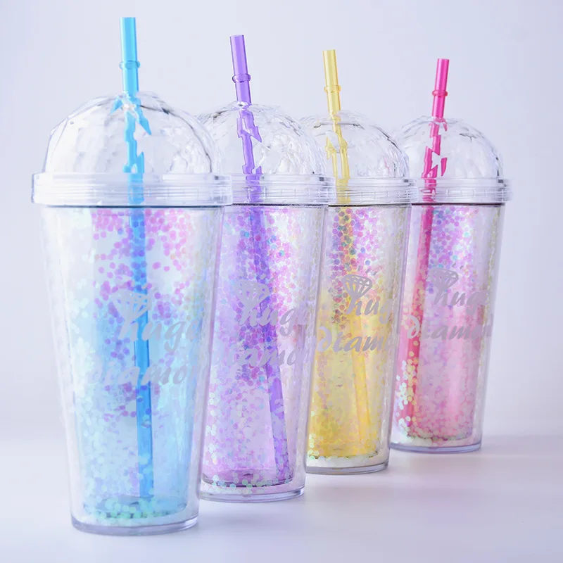 520ml My Bottle Glitter Sequins Plastic Sports Straw Water Bottle with Diamond Shape Eco-friendly with Lid Straw Water Bottle
520ml My Bottle Glitter Sequins Plastic Sports Straw Water Bottle with Diamond Shape Eco-friendly with Lid Straw Water Bottle