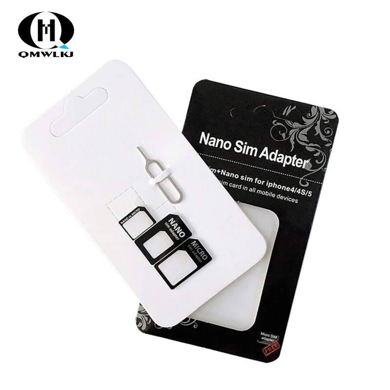4 in 1 SIM Card Adapter Connector Kit Sim phone restore card With Pin Convert Nano SIM Card to Micro Standard Adapter For iPhone
4 in 1 SIM Card Adapter Connector Kit Sim phone restore card With Pin Convert Nano SIM Card to Micro Standard Adapter For iPhone