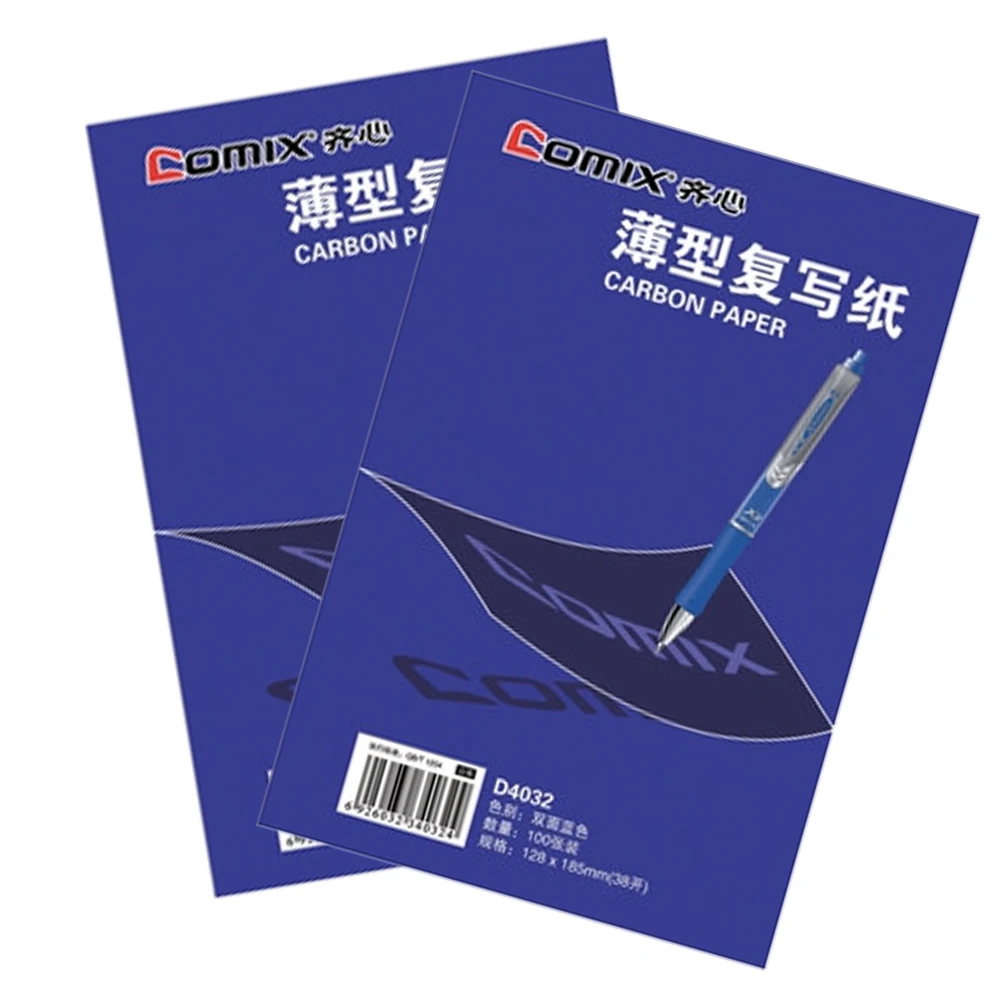 100sheets Blue Double Sided carbon paper include 1 red ones 32k 128x185mm good quality Thin Type Stationery Paper Finance Office
100sheets Blue Double Sided carbon paper include 1 red ones 32k 128x185mm good quality Thin Type Stationery Paper Finance Office