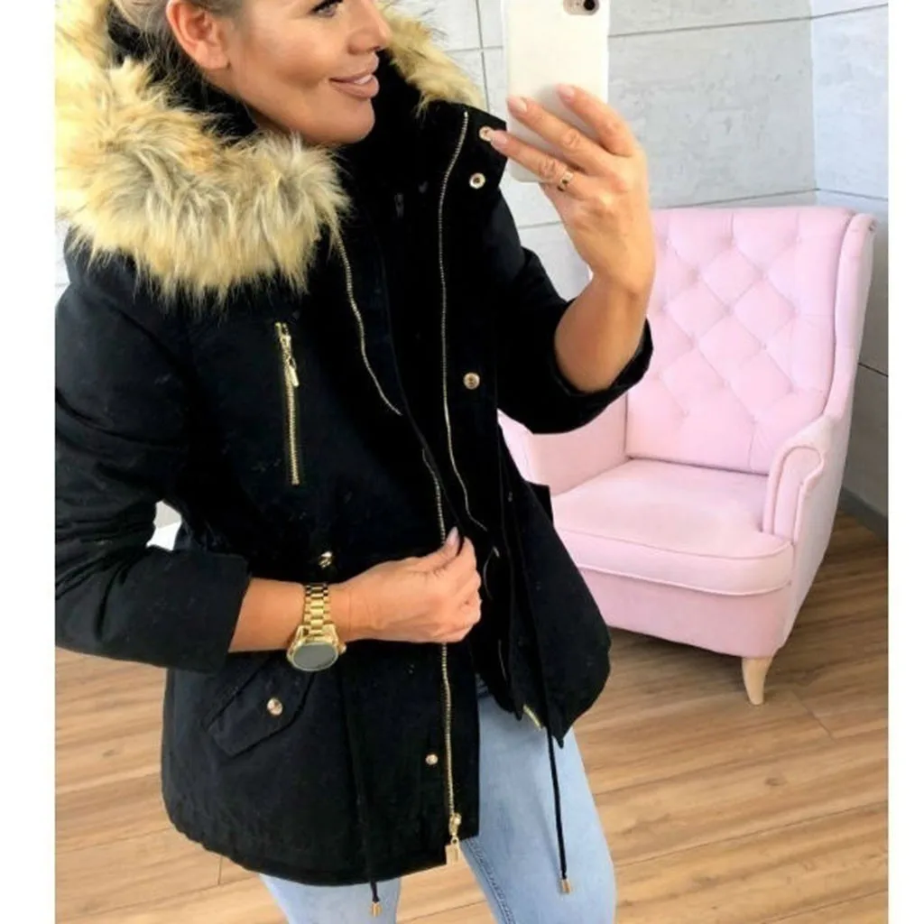 2018 Winter Women Parka Coat Fashion Warm Military Hooded Jacket Coat Casual Faux fur Oversize Coat Outwear
2018 Winter Women Parka Coat Fashion Warm Military Hooded Jacket Coat Casual Faux fur Oversize Coat Outwear