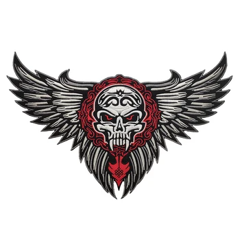Skull Patch For Clothing Size 30cm Wide Cross DIY Custom Design Embroidery Iron On Patch For Jacket Clothing Cool Wing Patch
Skull Patch For Clothing Size 30cm Wide Cross DIY Custom Design Embroidery Iron On Patch For Jacket Clothing Cool Wing Patch