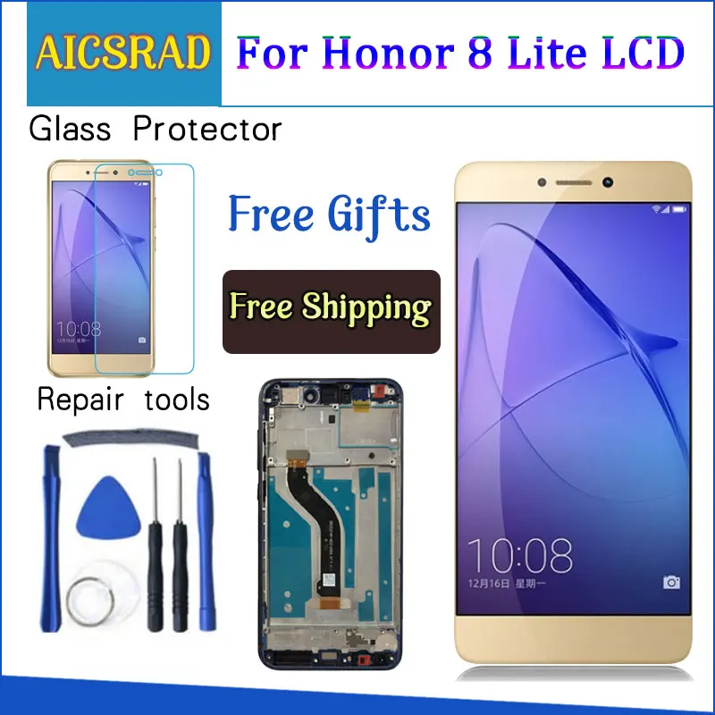 AICSRAD Display For HUAWEI Honor 8 Lite LCD Display Touch Screen for Huawei Honor 8 Lite Display LCD Digitizer with frame
AICSRAD Display For HUAWEI Honor 8 Lite LCD Display Touch Screen for Huawei Honor 8 Lite Display LCD Digitizer with frame