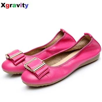 Lady Super Soft Woman's Flat Shoes Butterfly Knot Foldable Flats Elegant Comfortable Women's Genuine Leather Leisure Loafer C013
Lady Super Soft Woman's Flat Shoes Butterfly Knot Foldable Flats Elegant Comfortable Women's Genuine Leather Leisure Loafer C013