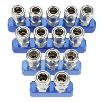 8Pcs 1/4in Quick Fitting Pneumatic Quick Fittings Release Plug Socket Connector Set for Air Compressor Hose
8Pcs 1/4in Quick Fitting Pneumatic Quick Fittings Release Plug Socket Connector Set for Air Compressor Hose