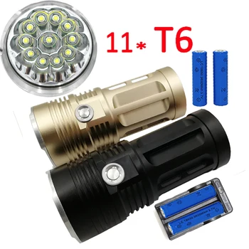 11x XM-L T6 LED Flashlight 12000LM Tactical 5 Modes lanterna Torch Lamp +4x 18650 Battery +Charger Night Light Outdoor Camping
11x XM-L T6 LED Flashlight 12000LM Tactical 5 Modes lanterna Torch Lamp +4x 18650 Battery +Charger Night Light Outdoor Camping