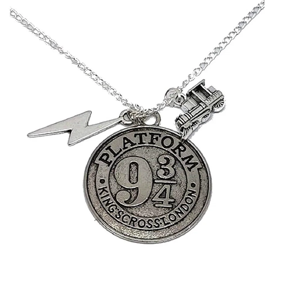 Yamily Platform 9 3/4 necklace harr potter necklace Station platform locomotive lightning charm necklace Men women Necklace
Yamily Platform 9 3/4 necklace harr potter necklace Station platform locomotive lightning charm necklace Men women Necklace