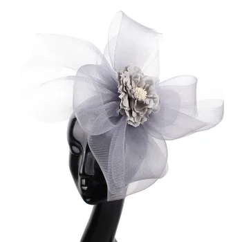 Grey big mesh Wedding church Hats silk flower feather decor cocktail party hair acessories crinoline big derby fascinators hats
Grey big mesh Wedding church Hats silk flower feather decor cocktail party hair acessories crinoline big derby fascinators hats