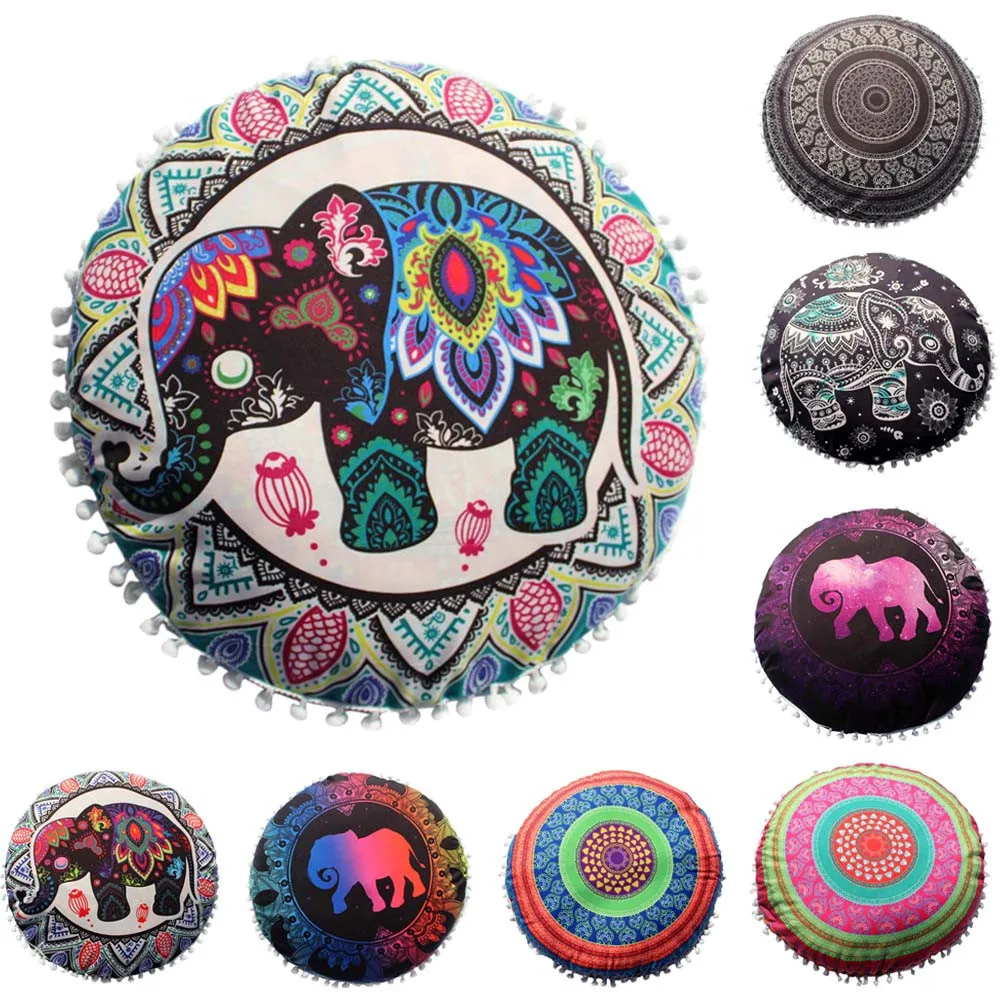 Mandala Round Pillow Case Elephant Home Bohemian Printed Cushion Cover Throw Pillows Decorative Pillows Cover
Mandala Round Pillow Case Elephant Home Bohemian Printed Cushion Cover Throw Pillows Decorative Pillows Cover