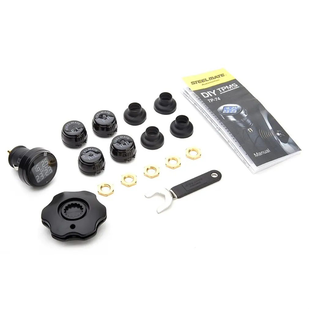 Steelmate TP-74P Professional Tire Pressure Monitor System LCD Display Cigarette Plug Charger Tire Pressure Monitor
Steelmate TP-74P Professional Tire Pressure Monitor System LCD Display Cigarette Plug Charger Tire Pressure Monitor