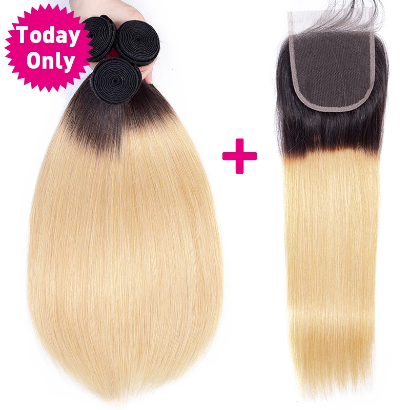 TODAY ONLY Straight Hair Bundles With Closure Ombre Bundles With Closure Blonde Peruvian Hair Bundles With Closure Remy 1b/27
TODAY ONLY Straight Hair Bundles With Closure Ombre Bundles With Closure Blonde Peruvian Hair Bundles With Closure Remy 1b/27