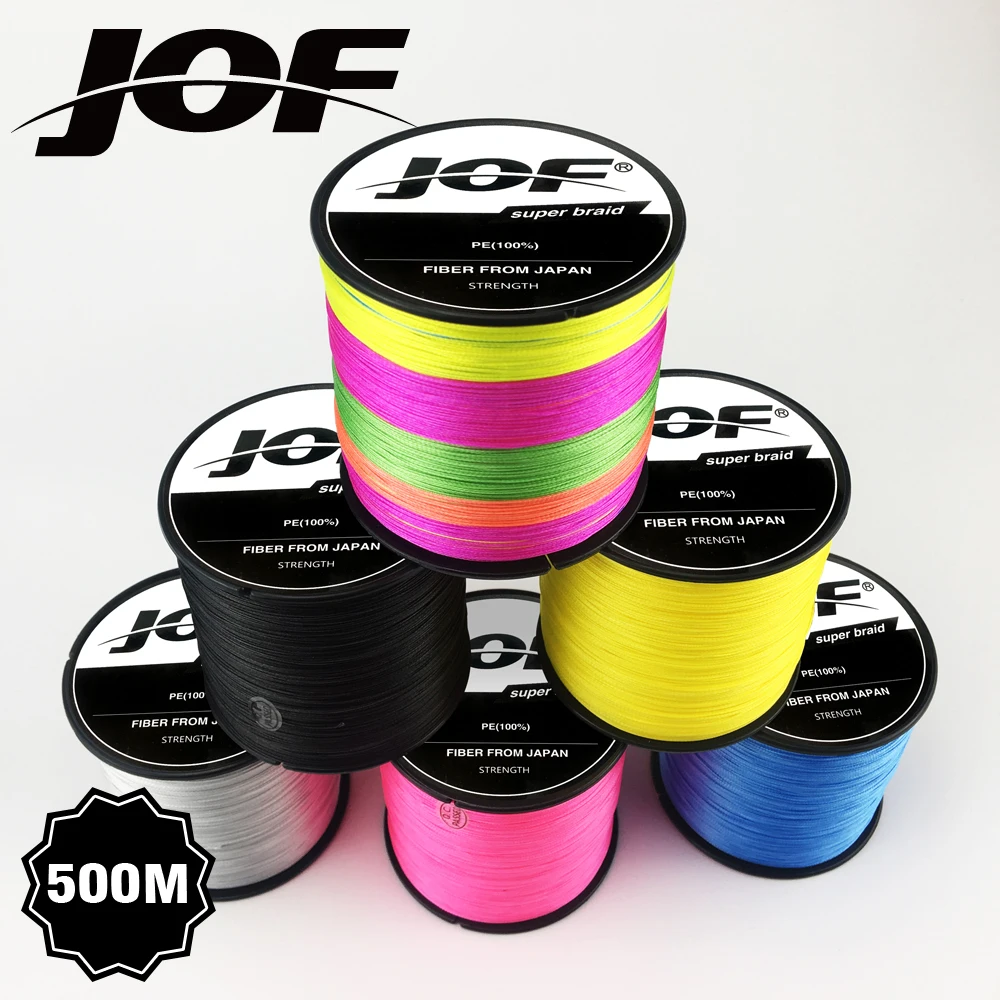 500M X8 JOF BRAND Super Strong Japan Multifilament 100% PE braided fishing line 8 strands braided wires 22LB to 78LB
500M X8 JOF BRAND Super Strong Japan Multifilament 100% PE braided fishing line 8 strands braided wires 22LB to 78LB
