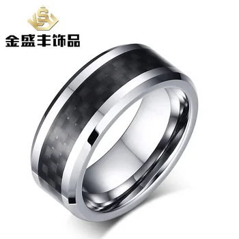 5pcs TUNGSTEN Ring Carbon Fiber Inlay Tungsten Ring Black Carbon Fiber Inlay Engagement Wedding Gift Men Fahion Jewelry Accessor
5pcs TUNGSTEN Ring Carbon Fiber Inlay Tungsten Ring Black Carbon Fiber Inlay Engagement Wedding Gift Men Fahion Jewelry Accessor