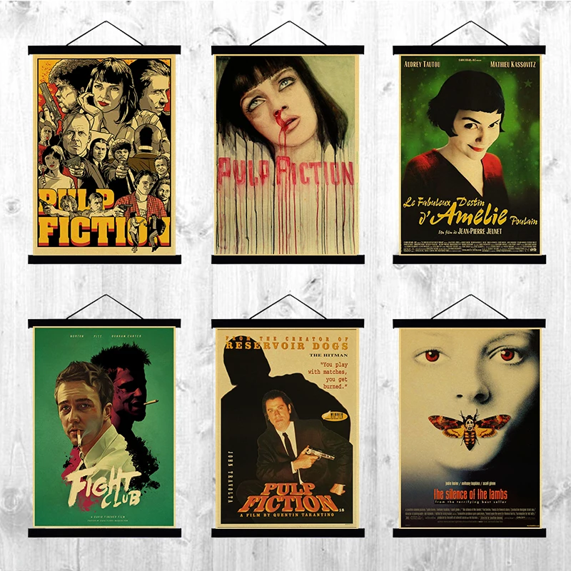 Classic Movie Pulp Fiction/Fight Club/Amelie/The Hobbit/ Jaws poster retro poster Painting Home Room Decor Kraft Wall stickers
Classic Movie Pulp Fiction/Fight Club/Amelie/The Hobbit/ Jaws poster retro poster Painting Home Room Decor Kraft Wall stickers