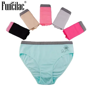 FUNCILAC Women Underwear Panties Seamless Sexy Plus Size Cotton Ladies Briefs Feminino Clothing Big Size XXXXL 5pcs/Lot
FUNCILAC Women Underwear Panties Seamless Sexy Plus Size Cotton Ladies Briefs Feminino Clothing Big Size XXXXL 5pcs/Lot