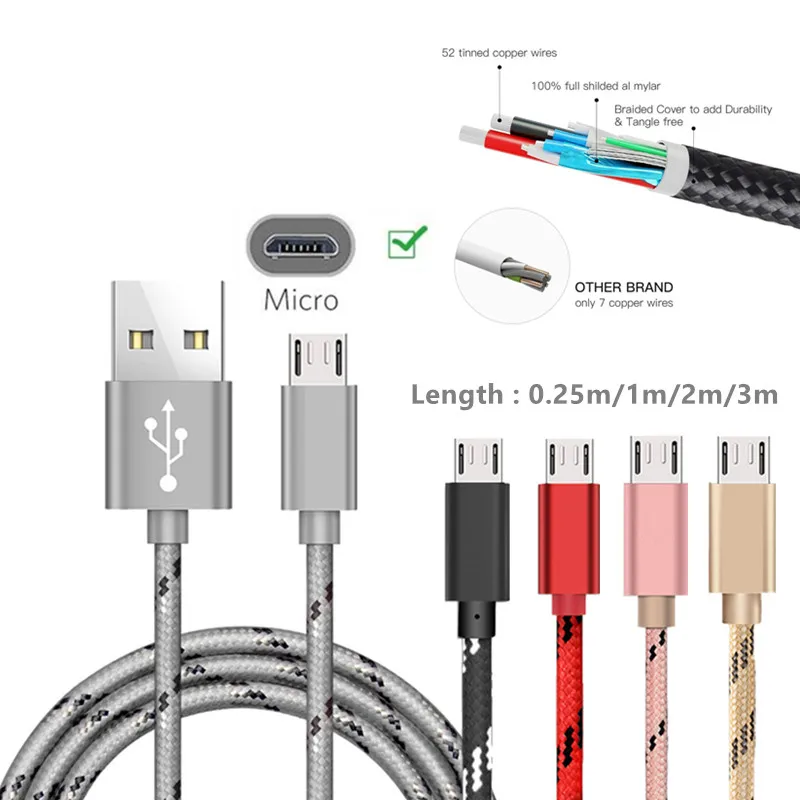 Micro Usb Fast Charger Cable For Huawei Samsung Xiaomi Redmi 4A 5A Note 4X Ulefone power 5 T2 Pro Armor X Mini Power 3S mix 2
Micro Usb Fast Charger Cable For Huawei Samsung Xiaomi Redmi 4A 5A Note 4X Ulefone power 5 T2 Pro Armor X Mini Power 3S mix 2