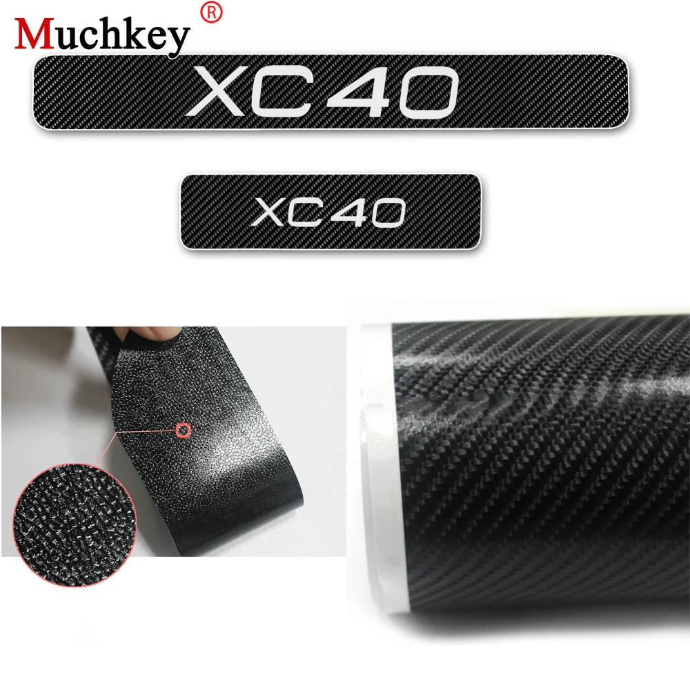 For VOLVO XC40 Car Door Sill Welcome Pedal Door Entry Guard Protector 4D Carbon Fiber Vinyl Stickers 4Pcs Auto Part Accessories
For VOLVO XC40 Car Door Sill Welcome Pedal Door Entry Guard Protector 4D Carbon Fiber Vinyl Stickers 4Pcs Auto Part Accessories
