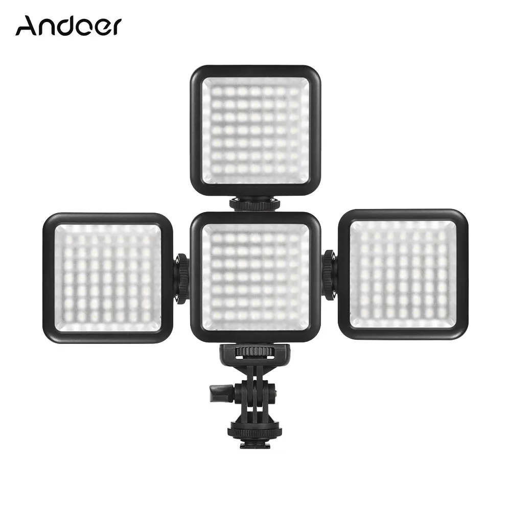 Andoer W49S Mini LED Video Light Fill Light Interlock+3pcs W49 LED Video Light + Rotatable Shoe Mount Adapter for DSLR Cameras
Andoer W49S Mini LED Video Light Fill Light Interlock+3pcs W49 LED Video Light + Rotatable Shoe Mount Adapter for DSLR Cameras