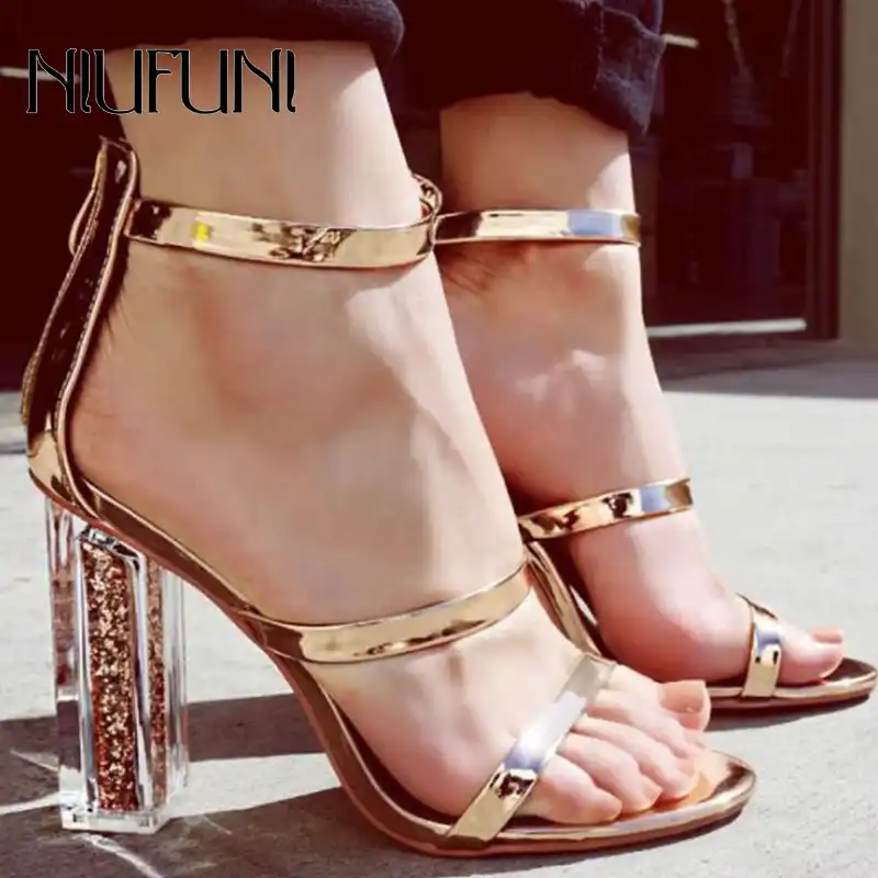 elegant gold sandals